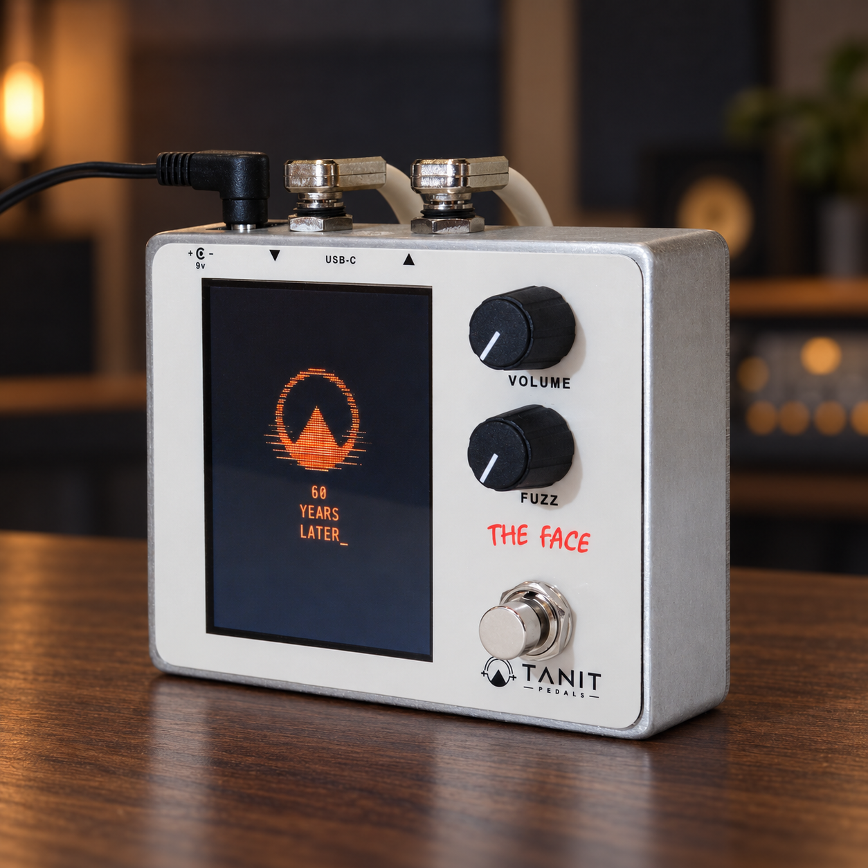 THE FACE pedal with connected patch cables