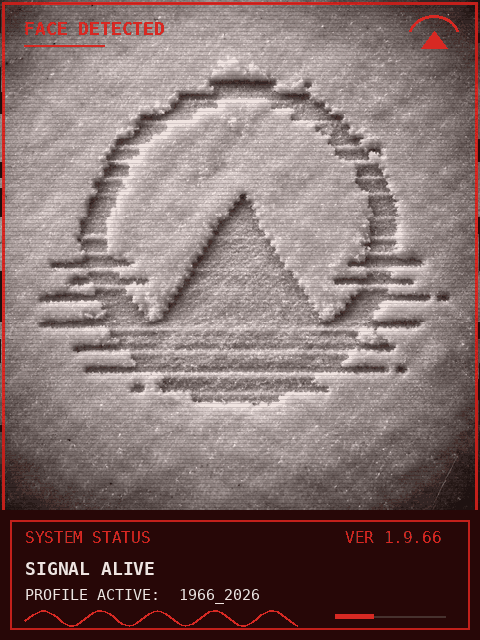 TANIT snow logo screen moving with a live guitar signal