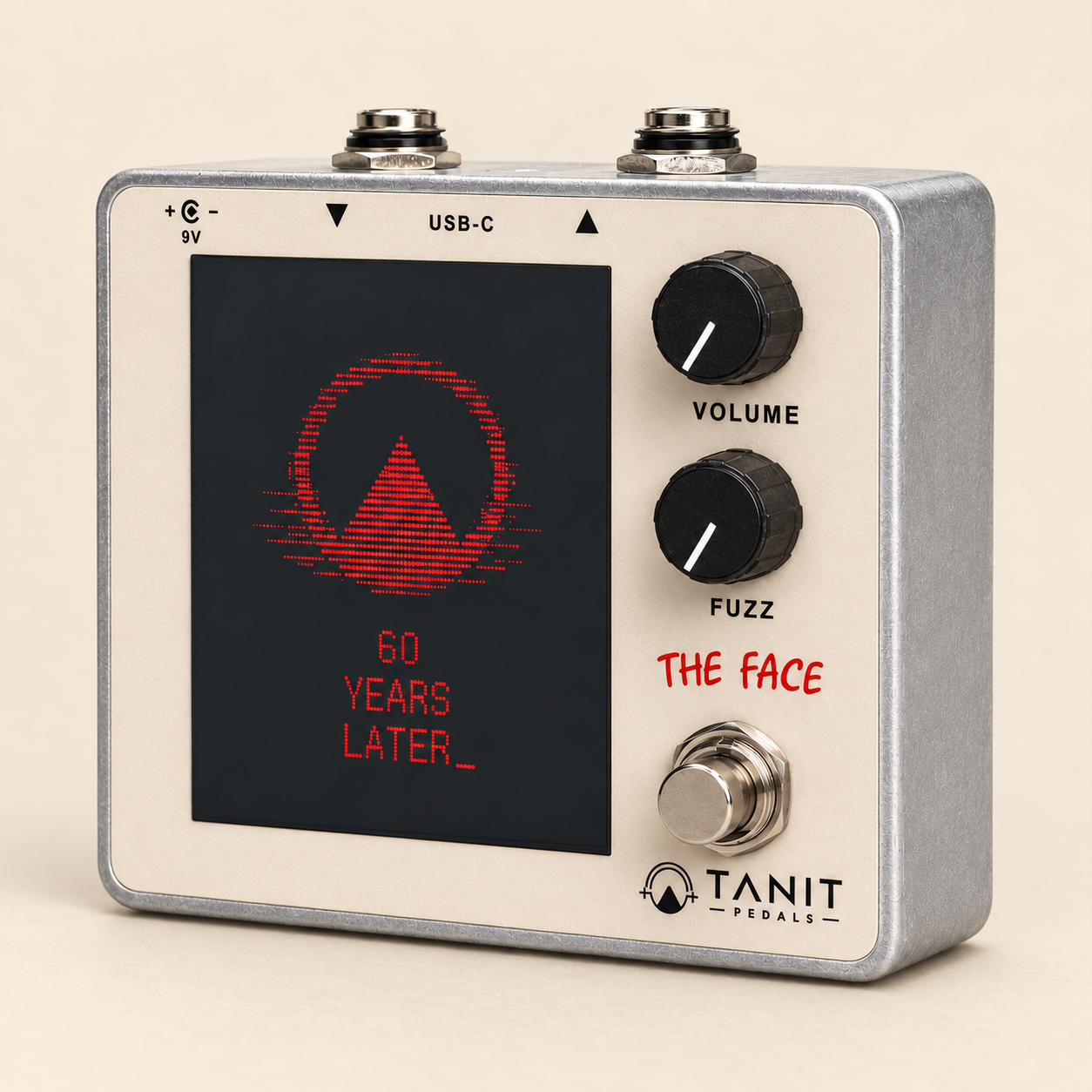 Tanit THE FACE pedal in a warm boutique studio setting